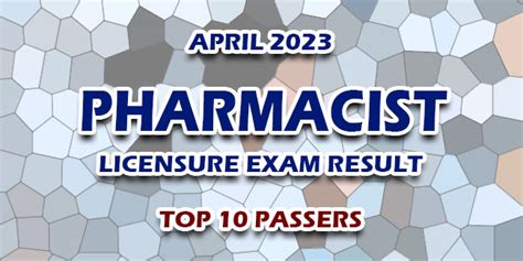 pharmacist licensure exam 2023 result